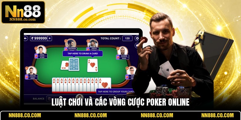 Luật chơi và các vòng cược Poker online